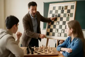 Prove pratiche nelle lezioni di scacchi: quali esercizi motivano davvero gli studenti?