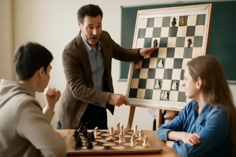 Prove pratiche nelle lezioni di scacchi: quali esercizi motivano davvero gli studenti?
