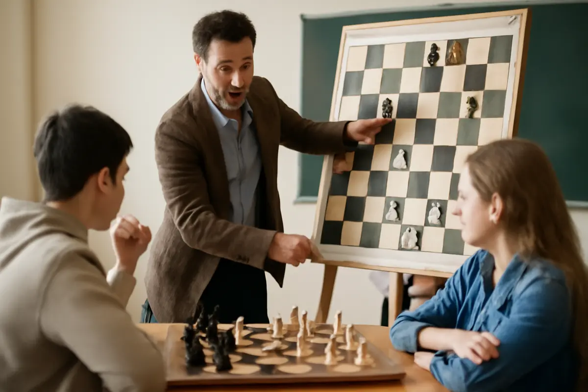 Prove pratiche nelle lezioni di scacchi: quali esercizi motivano davvero gli studenti?